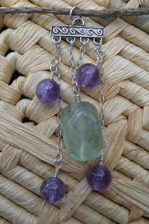 Ki*Lines Balance Spiritual Gemstone Pendant